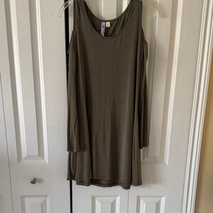 Olive Green Women's Cold Shoulder Top